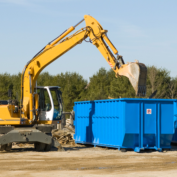 can i request a rental extension for a residential dumpster in Hale County Alabama